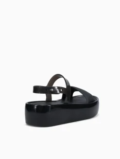 New Melissa float platform jelly Black