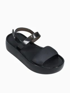 New Melissa float platform jelly Black
