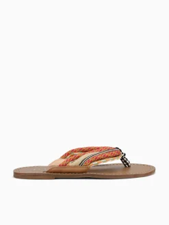 Clearance Ferrucci floris areia slim fly Beige