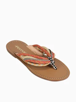 Clearance Ferrucci floris areia slim fly Beige
