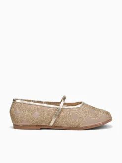 New Ferrucci flossie bronce ouro tela circulos Bronze