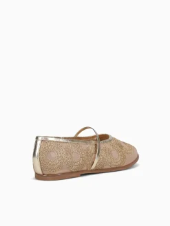 New Ferrucci flossie bronce ouro tela circulos Bronze