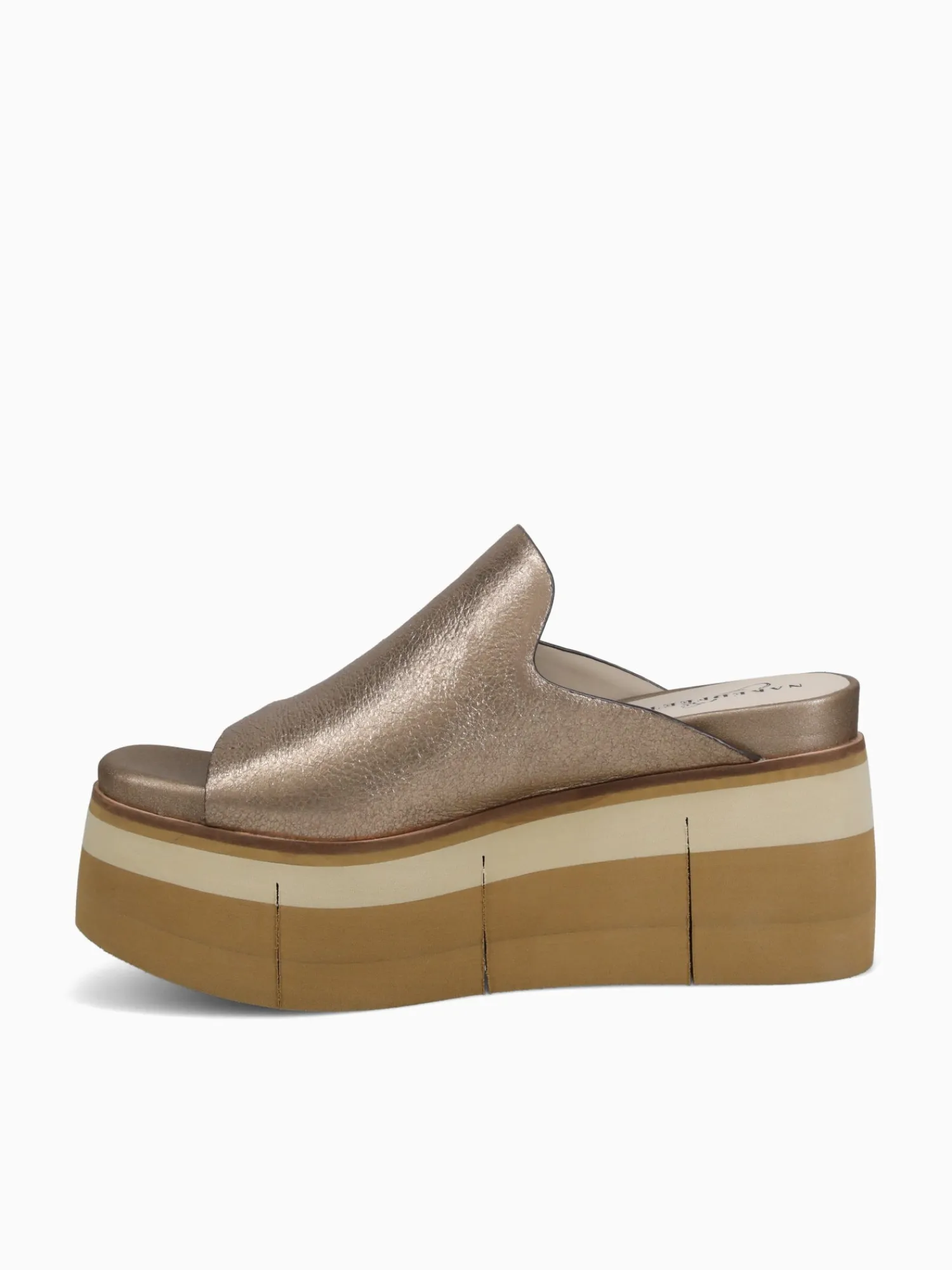 New Naked Feet flow leather Gold