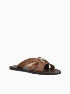New Ferrucci floy camelo soft plume Medium Brown
