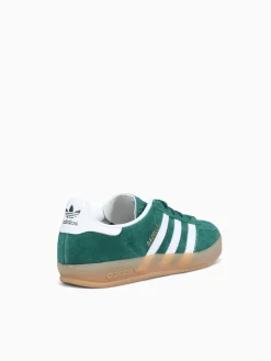 Fashion adidas gazelle indoor white leather Green