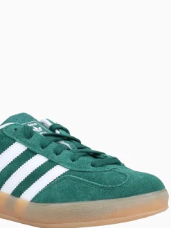 Fashion adidas gazelle indoor white leather Green