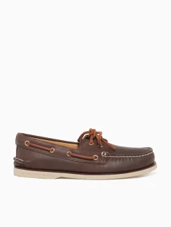 Discount Sperry gold a o 2eye 0219493 brown leather Natural