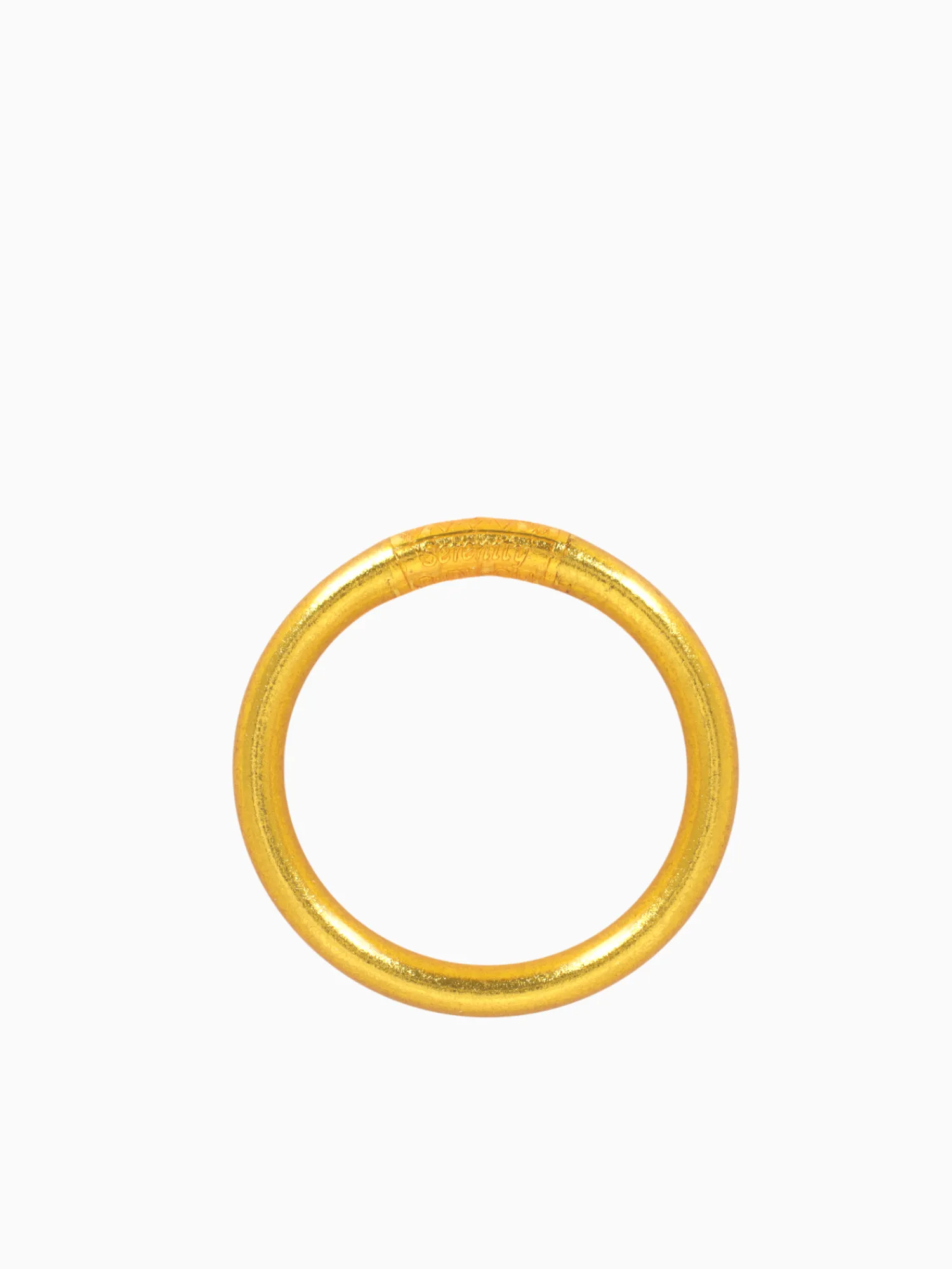 Fashion BuDhaGirl tzubbie all weather bangle (awb) - serenity prayer Gold