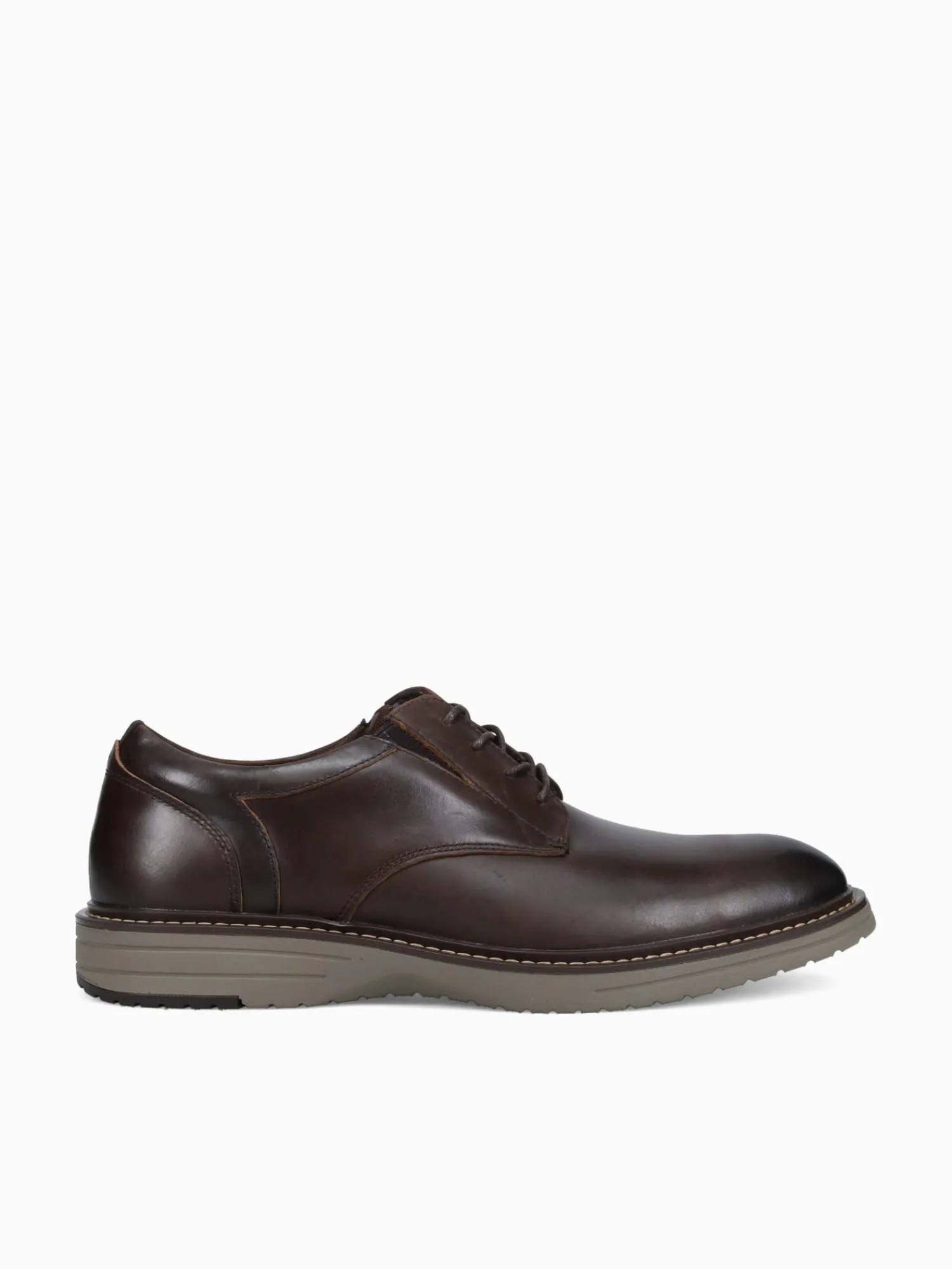 Online Nunn Bush griff plain toe leather Brown Multi