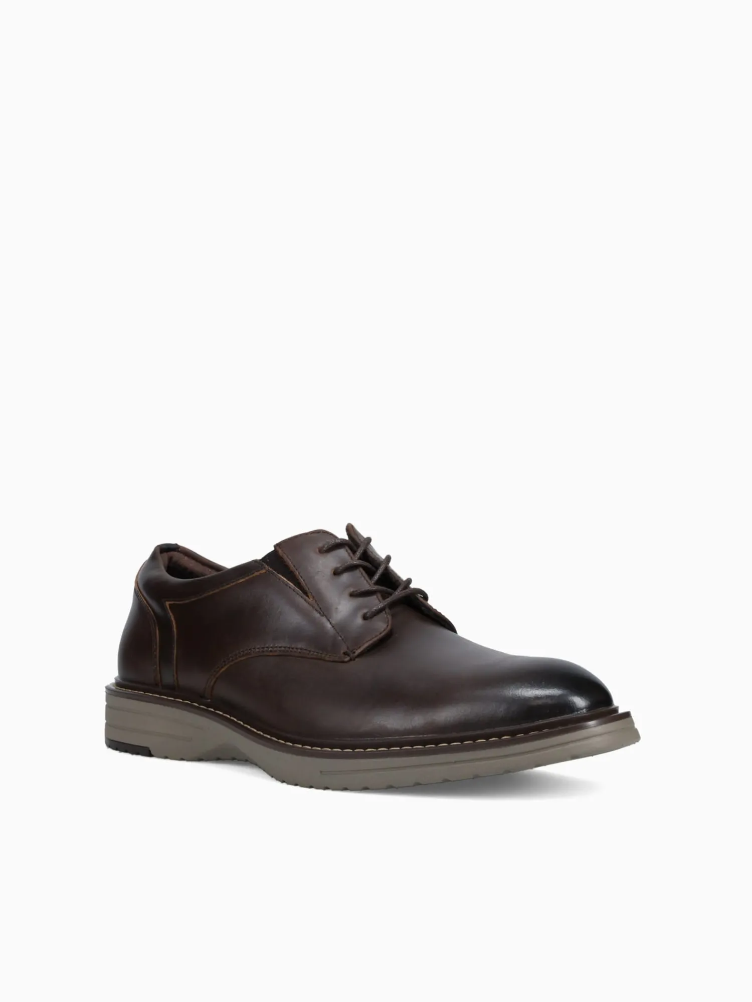 Online Nunn Bush griff plain toe leather Brown Multi