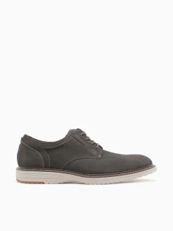 Sale Nunn Bush griff suede plain toe gunmetal suede Dark Grey