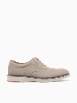 Hot Nunn Bush griff suede plain toe stone suede Taupe