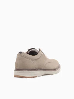 Hot Nunn Bush griff suede plain toe stone suede Taupe