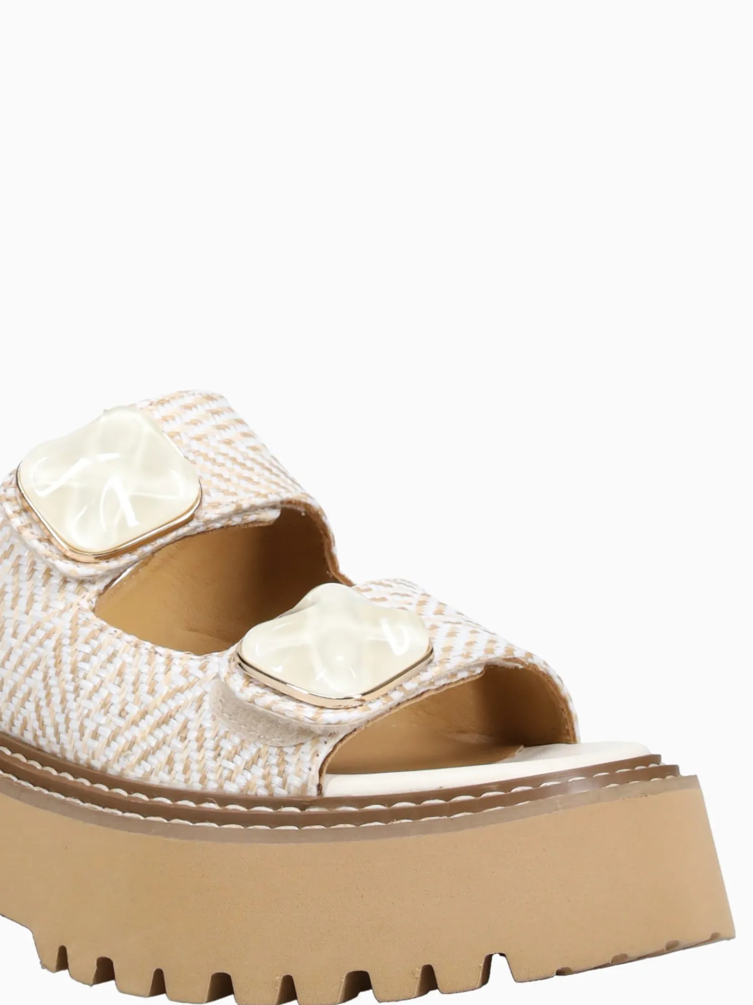 Best Noa Harmon heaven blanco beige rafia White