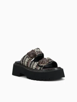 Clearance Noa Harmon heaven marron negro rafia Brown