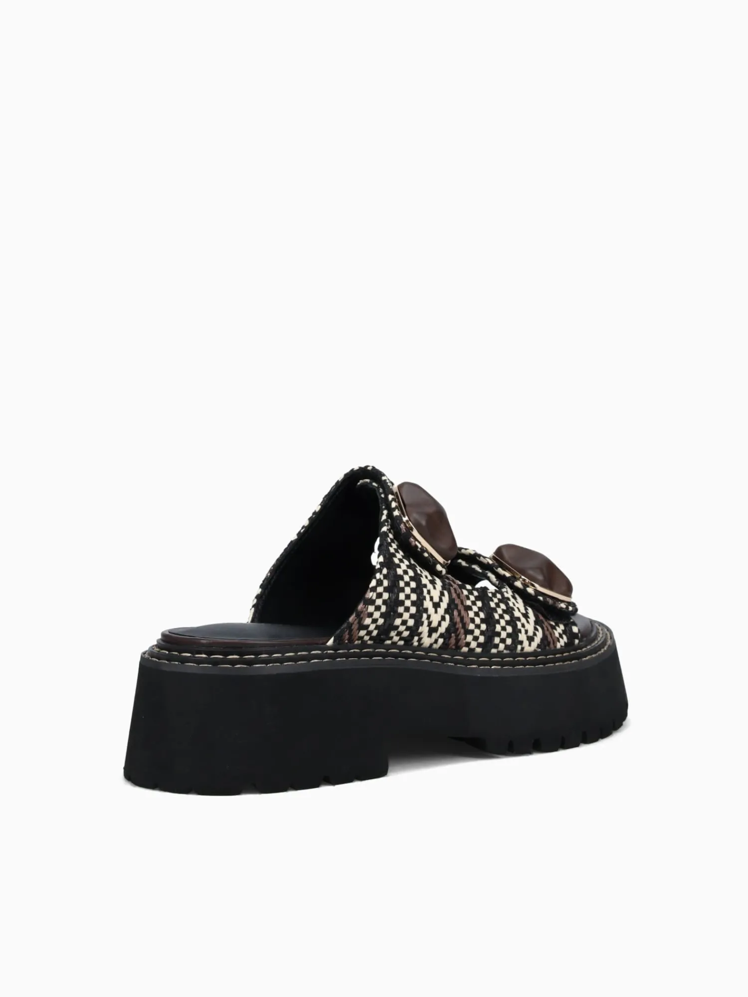 Clearance Noa Harmon heaven marron negro rafia Brown