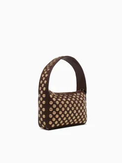Fashion Moda Lux isabel top handle chocolate Brown
