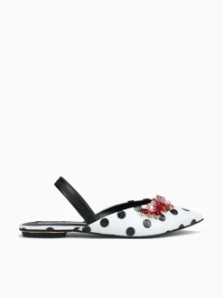 Discount Jorge Bischoff janli branco preto petite poa White
