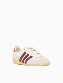 Hot adidas japan offwhite burgundy leather Off White