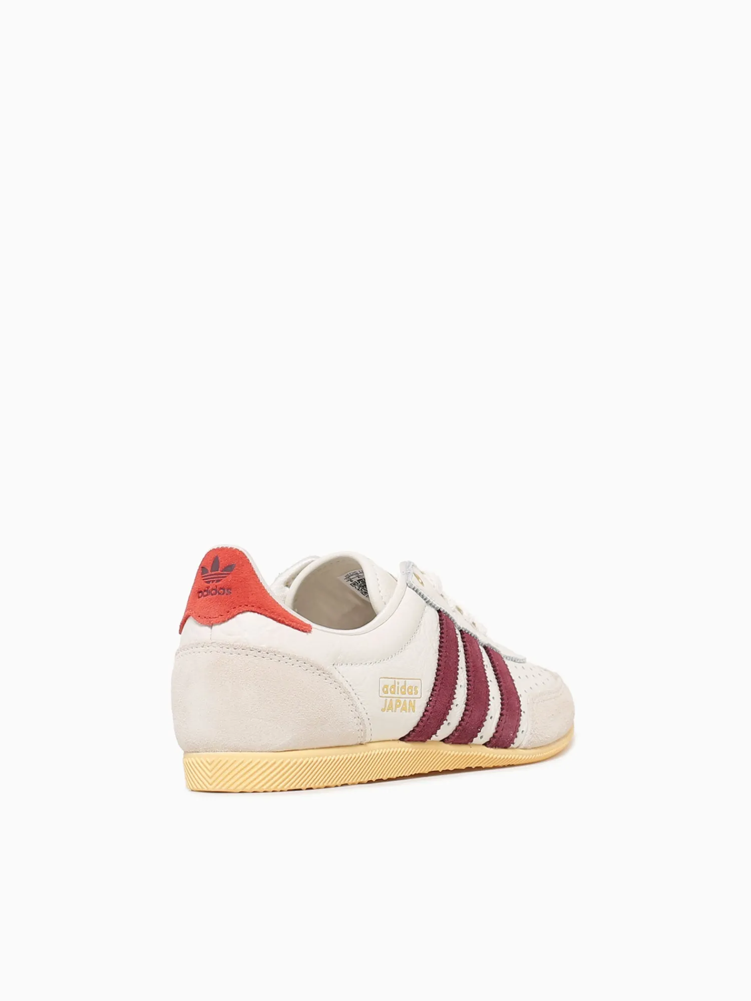 Hot adidas japan offwhite burgundy leather Off White
