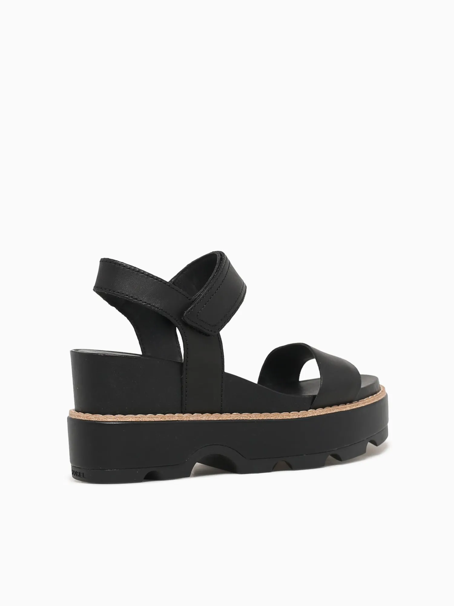 Discount SOREL joanie iv y strap blk sea salt leather Black