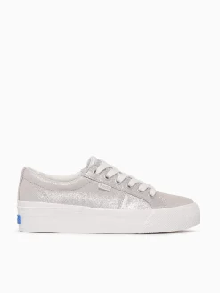 Sale Keds jump kick duo glitter peony glitter sued White