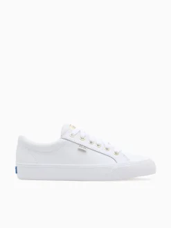 Hot Keds jump kick gold lea White