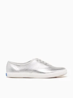 Online Keds champion lea lux leather Silver