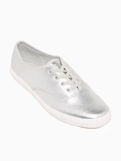 Online Keds champion lea lux leather Silver