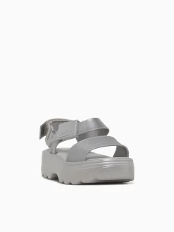 Sale Melissa kick off sandal metal jelly Silver