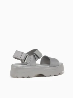Sale Melissa kick off sandal metal jelly Silver