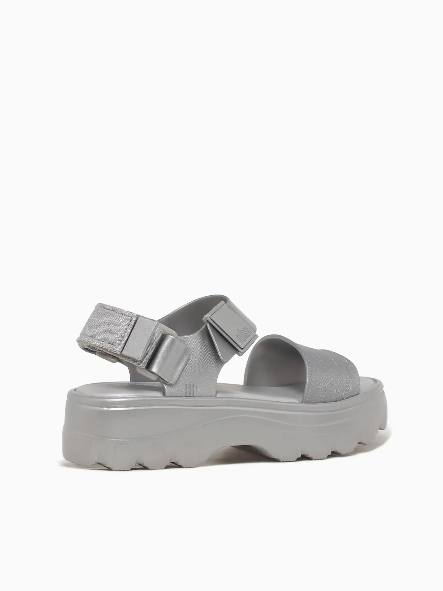 Sale Melissa kick off sandal metal jelly Silver