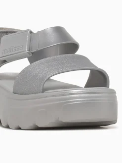 Sale Melissa kick off sandal metal jelly Silver
