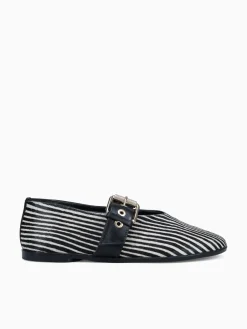 Sale LF kiene zebra preto pelo napa Black White