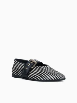Sale LF kiene zebra preto pelo napa Black White