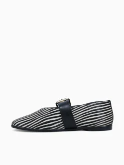 Sale LF kiene zebra preto pelo napa Black White