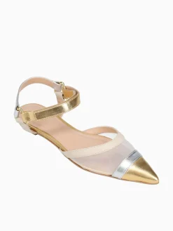 New LF kiki ouro prata offwht cristl velluto Gold