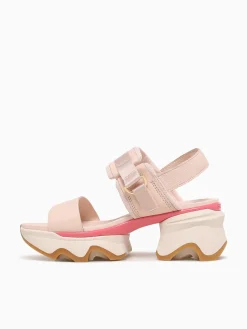 Clearance SOREL kinetic impact slingback coral leather Off White