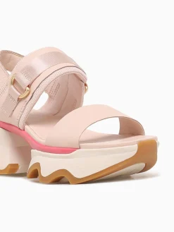 Clearance SOREL kinetic impact slingback coral leather Off White