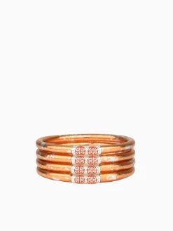 Best BuDhaGirl koi peche all weather bangles (awb) - set of 4 Orange