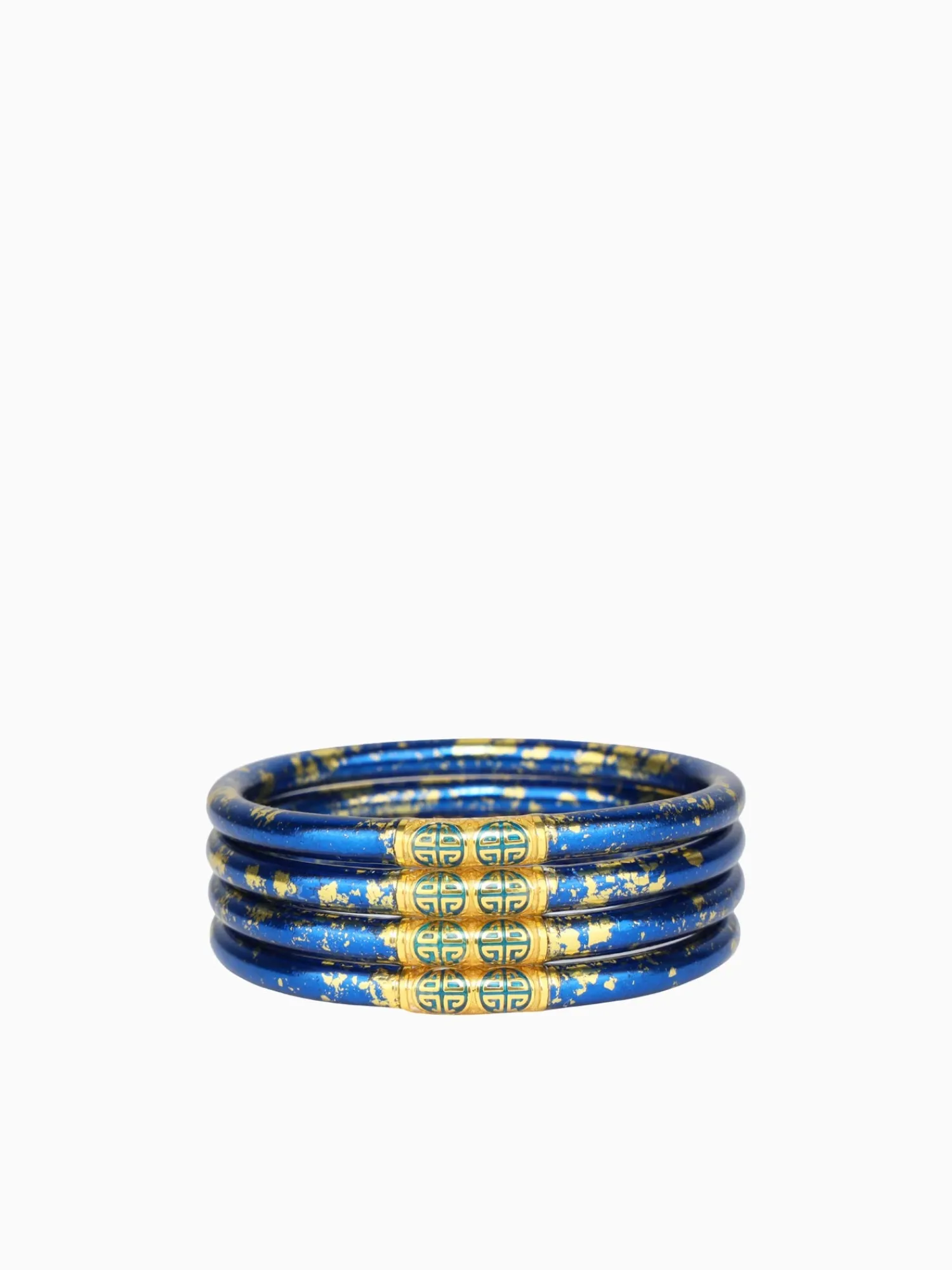 Best BuDhaGirl koi saffir all weather bangles (awb) - set of 4 Blue