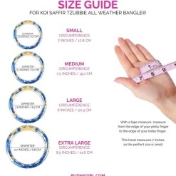 Hot BuDhaGirl koi saffir tzubbie all weather bangle (awb) Blue