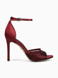 Online Sam Edelman krissa french burgundy satin Dark Red