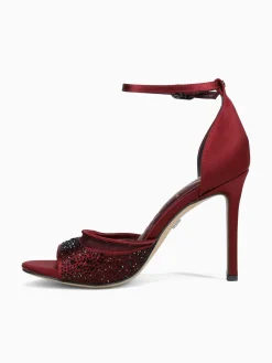 Online Sam Edelman krissa french burgundy satin Dark Red