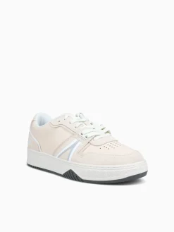 Best Lacoste l001 124 3 offwhite grey leather suede Off White