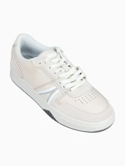 Best Lacoste l001 124 3 offwhite grey leather suede Off White
