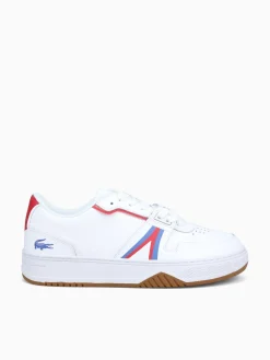 Hot Lacoste l001 124 9 white red blu leather White Multi