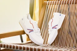 Hot Lacoste l001 124 9 white red blu leather White Multi
