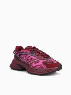 Clearance Lacoste l 003 neo shot burg pnk leather Wine