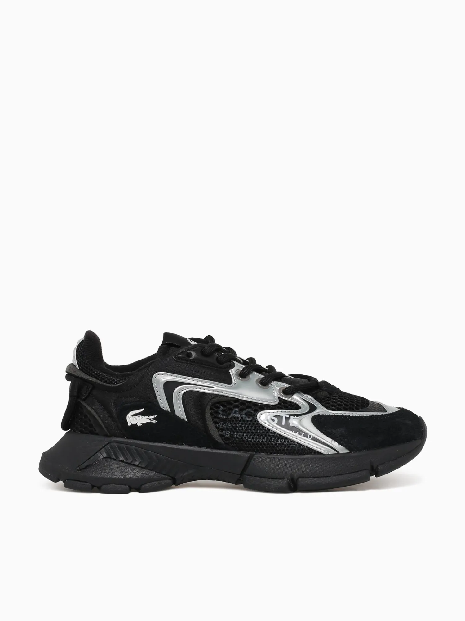 New Lacoste l003 blk wht mesh Black